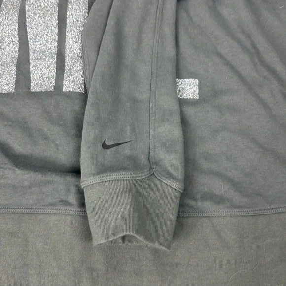 Nike Gray Hoodie with Silver Logo - Picture 4 of 5